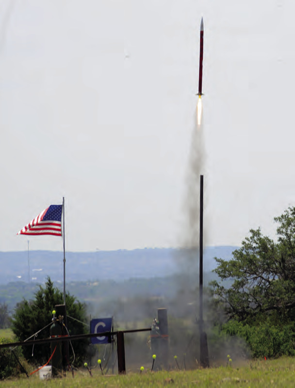 Fredericksburg High School students compete with other SystemsGo rocket teams to launch unmanned rockets up to a mile high. – Standard-Radio Post/Brent Burgess