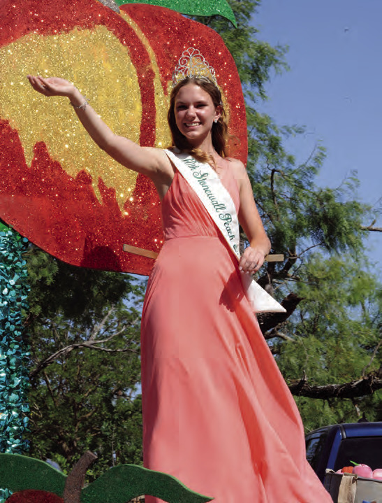 Each year the Peach JAMboree coronates a Peach Queen and Court.