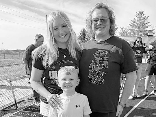 Clarke track bid for state ends at Pella