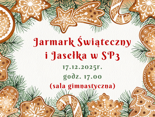 ZSP nr 3 zaprasza na jarmark świąteczny i jasełka