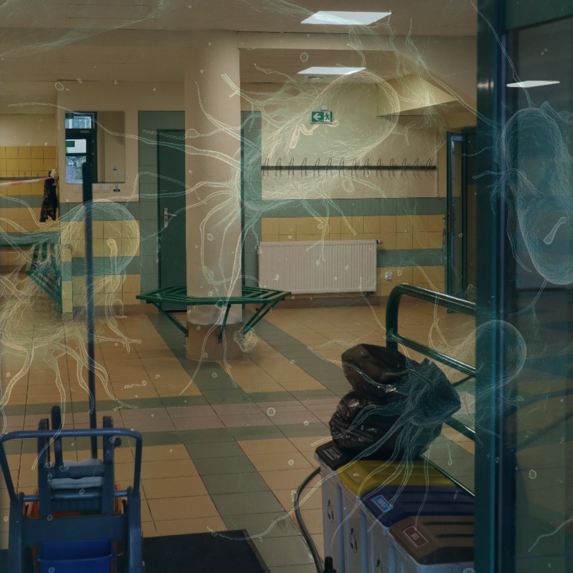 blue and gray glass window building