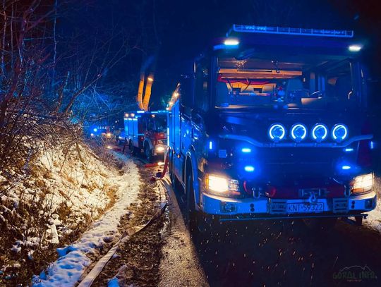 Tragiczny pożar budynku mieszkalnego w Maruszynie na Podhalu