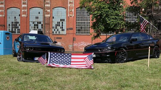 American Cars in the Elbląg's Old Town