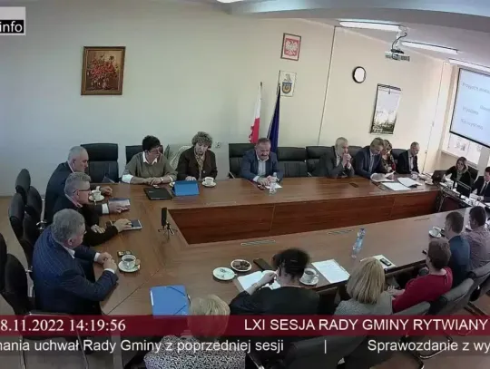 LXI sesja Rady Gminy Rytwiany - 8.11.2022 r. cz. 2