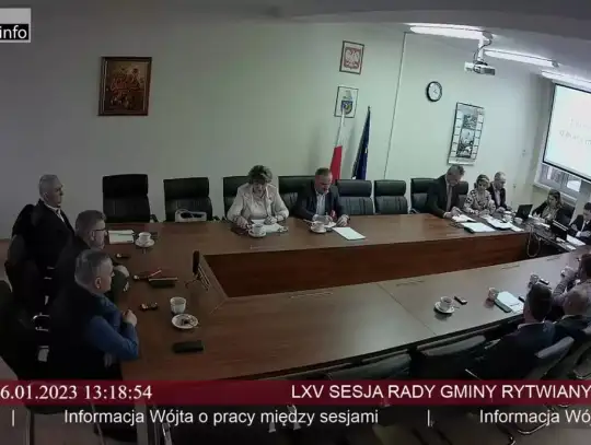 LXV sesja Rady Gminy Rytwiany - 26.01.2023 r. -cz1