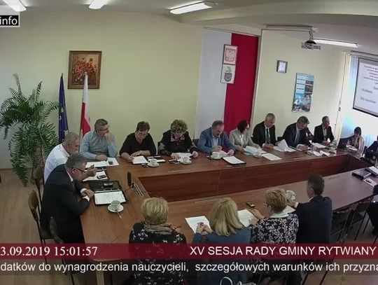 XV sesja Rady Gminy Rytwiany - 23.09.2019