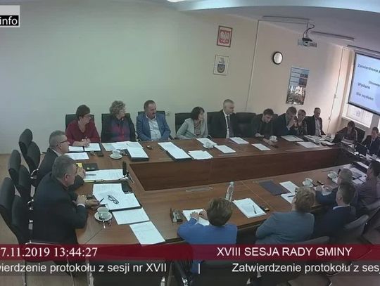 XVIII sesja Rady Gminy Rytwiany - 27.11.2019