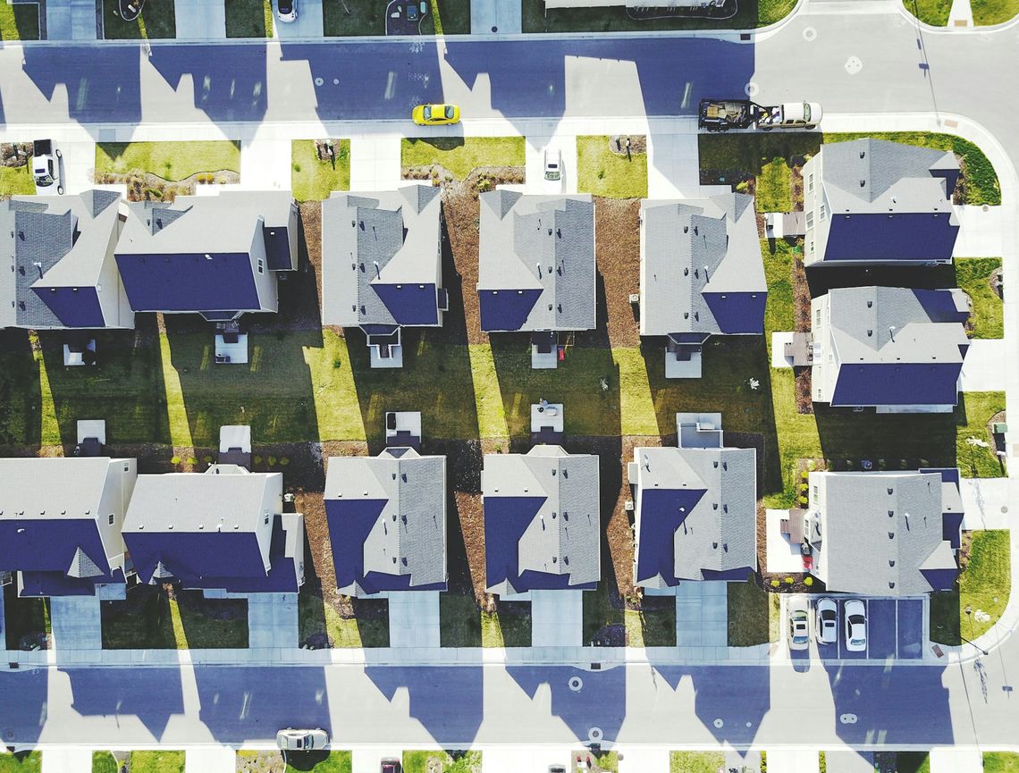 Homeowners Association Meeting aerial photography houses