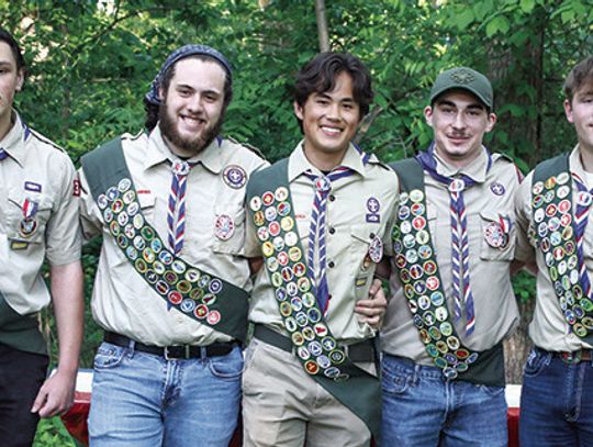 Troop 332 Celebrates Five New Eagle Scouts