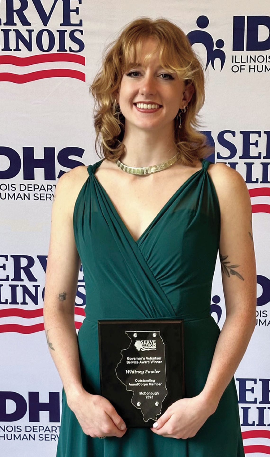 WIU Graduate Student, Whitney Fowler, Recognized as Outstanding AmeriCorps Member