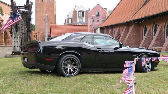 American Cars in the Elbląg's Old Town American Cars in the Elbląg's Old Town