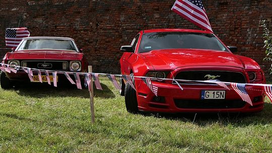 American Cars in the Elbląg's Old Town American Cars in the Elbląg's Old Town