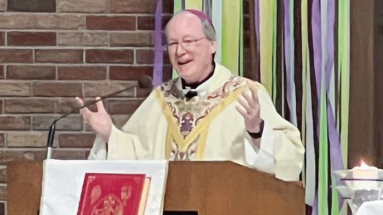Bishop Walsh visits St. Philip Church