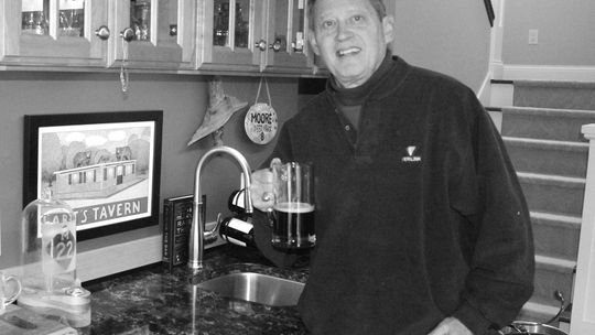 Glen Arbor resident Jim Moore has a special talent of brewing beer right from his home. Enterprise photo by Brian Freiberger