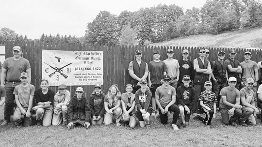 Young people from throughout Leelanau County participated in the Youth Trap League at no expense thanks to sponsorship by the Cedar Rod and Gun Club Educational Foundation. Enterprise photo by Alan Campbell