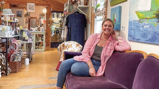 Leelanau County resident Ashley Suttmann officially opened her store, “Goodness on Main,” on May 3 in downtown Leland. Enterprise photo by Meakalia Previch-Liu