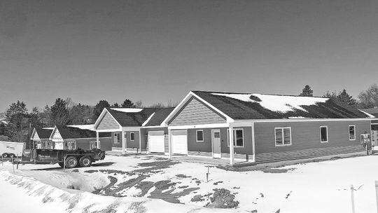 Maple City Crossings will feature six living units once completed. Enterprise photo by Amy Hubbell