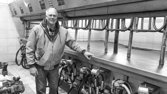 Terry Lautner installed a modern milking parlor at the family farm in Elmwood Township.