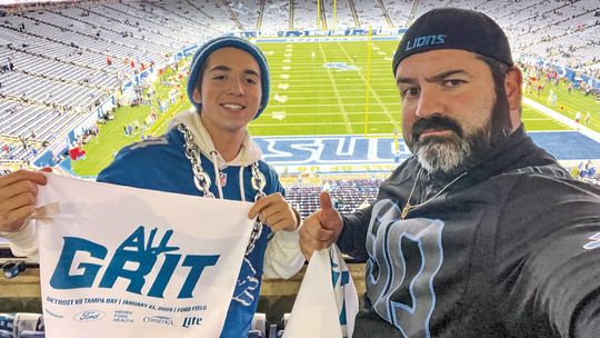 Father and son, Matt and Gaige Ticconi, attended the Detroit Lions Divisional playoff game on Sunday when the Lions defeated the Tampa Bay Buccaneers 31-23. Gaige is the youngest Lion season ticketholder and earned the money to purchase the tickets while working all summer at Nittolo’s in...