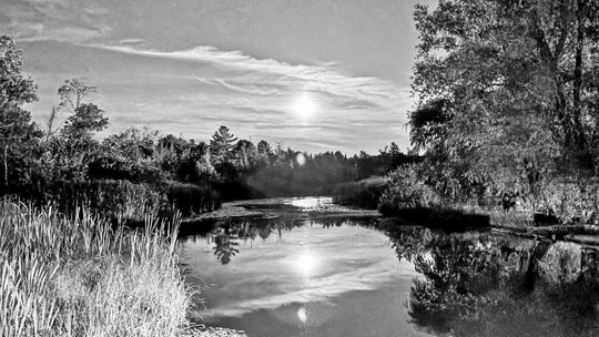 Moon over Victoria Creek on opening night of the Polka Fest Thursday. Photo courtesy of Marge Scheve