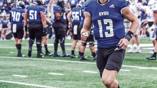 Cade Peterson, a Glen Lake graduate who went on to play at Grand Valley State University, signed a deal with the Detroit Lions. Courtesy photo