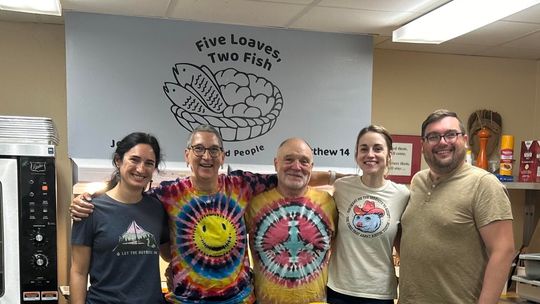 Pictured from left are Emily Kanitz, operations director; Michelle and Bill White, founders and new co-directors Corrie and Caleb Piersma. Courtesy photo