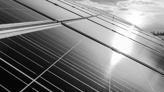 Solar panels. Stock photo