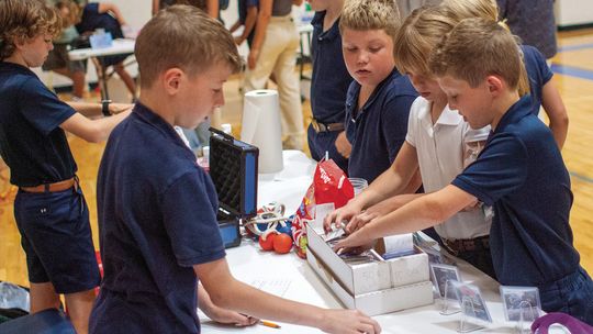 St Mary School held its annual 4th Grade Student Market event Tuesday