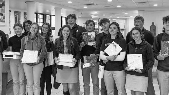 The 2024 St. Mary Senior Class is gearing up for graduation! The group is all smiles as they receive their cap and gowns in anticipation of the upcoming graduation ceremony on Sunday, June 2. Courtesy photo