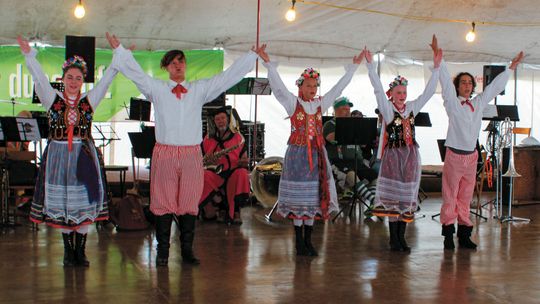 The Gwiazda Dancers from Hamtramck are a recent addition to the Cedar Polka Fest in Cedar. Enterprise photo by Mike Anderson