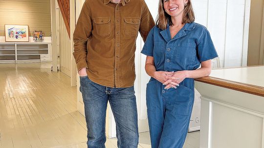 Leelanau natives Matt and Hillary Voight will open “V Gallery,” which occupies the former space of Tamarack Gallery in Omena, at the end of May. Enterprise photo by Meakalia Previch-Liu