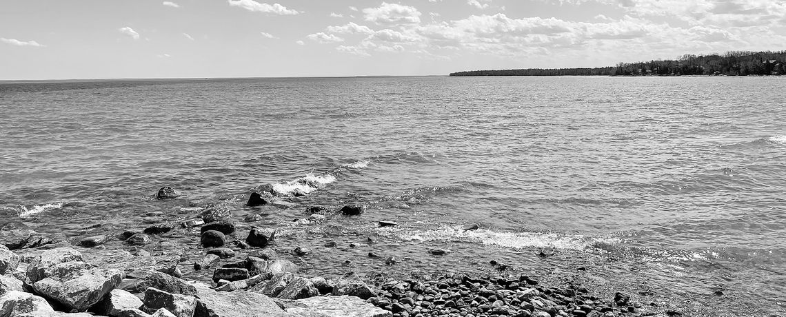 Bay Front Park in Northport offers views of the waters leading into Grand Traverse Bay. Enterprise photo by Meakalia Previch-Liu
