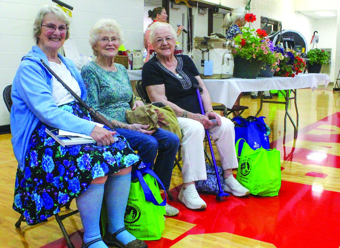 From left to right: Kathy Darga, Joan Skipski, and Liz Drzwiecki From left to right: Kathy Darga, Joan Skipski, and Liz Drzwiecki of Cedar and Maple City enjoyed their time at the Senior Expo at Suttons Bay High School on Tuesday where hundreds of seniors gathered to see 100 vendors in the gymnasium. See brief, Page 3. Enterprise photo by Brian Freiberg...