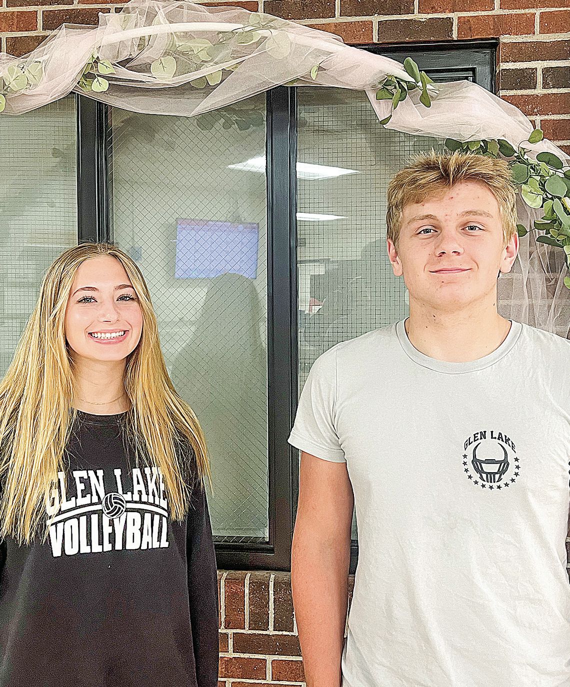 Glen Lake junior homecoming representative Faith Herman (left) and Jacob Peplinski (right). Courtesy photo