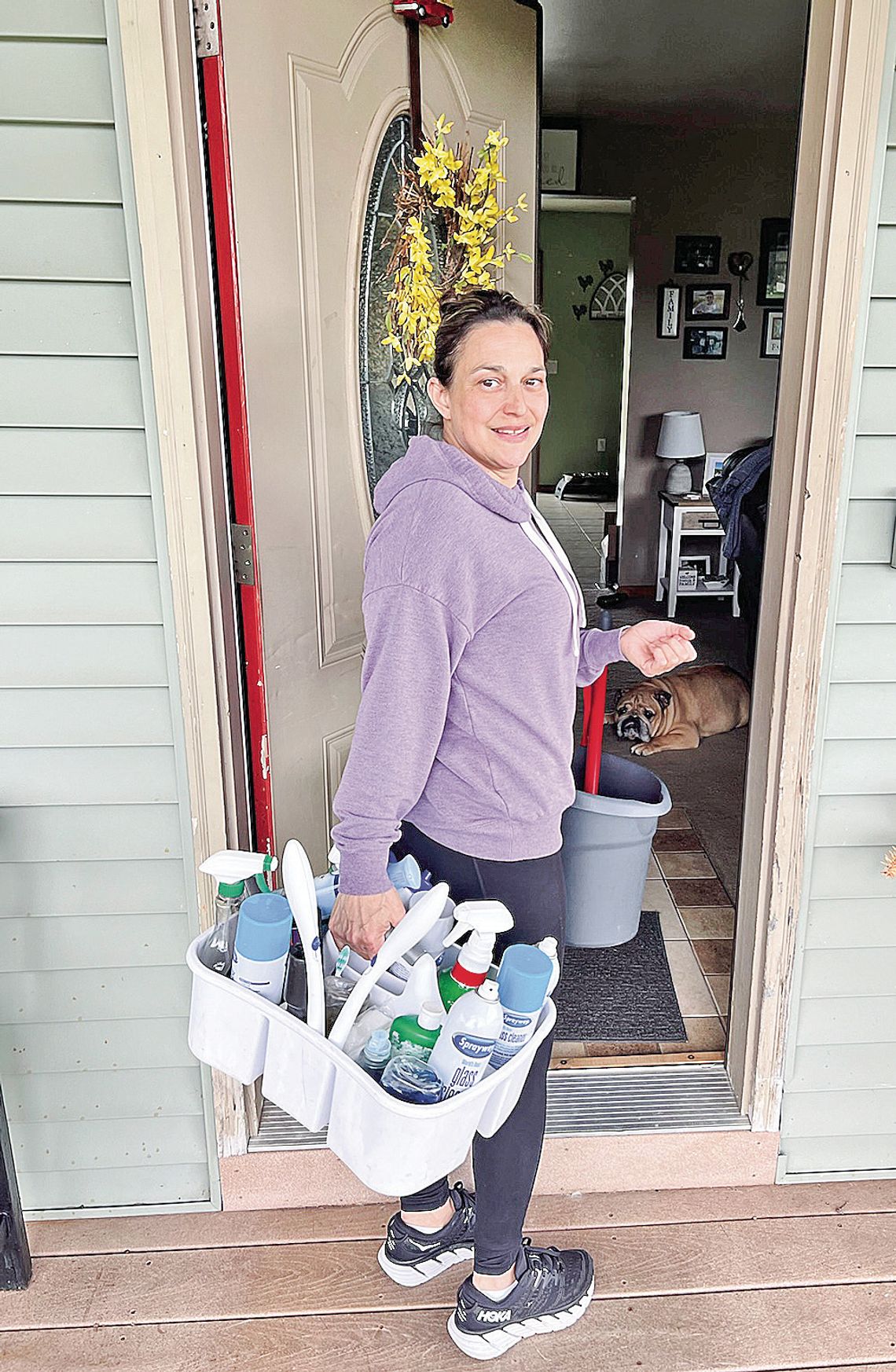 Audrey Roman comes to her clients home with her tools of the trade. Courtesy photo
