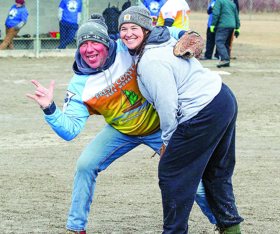 Fresh Coast Beer Works in Traverse City had a team competing at the 10th annual Brian Nachazel Snowball Tournament in Cedar on Saturday. Enterprise photo by Brian Freiberger