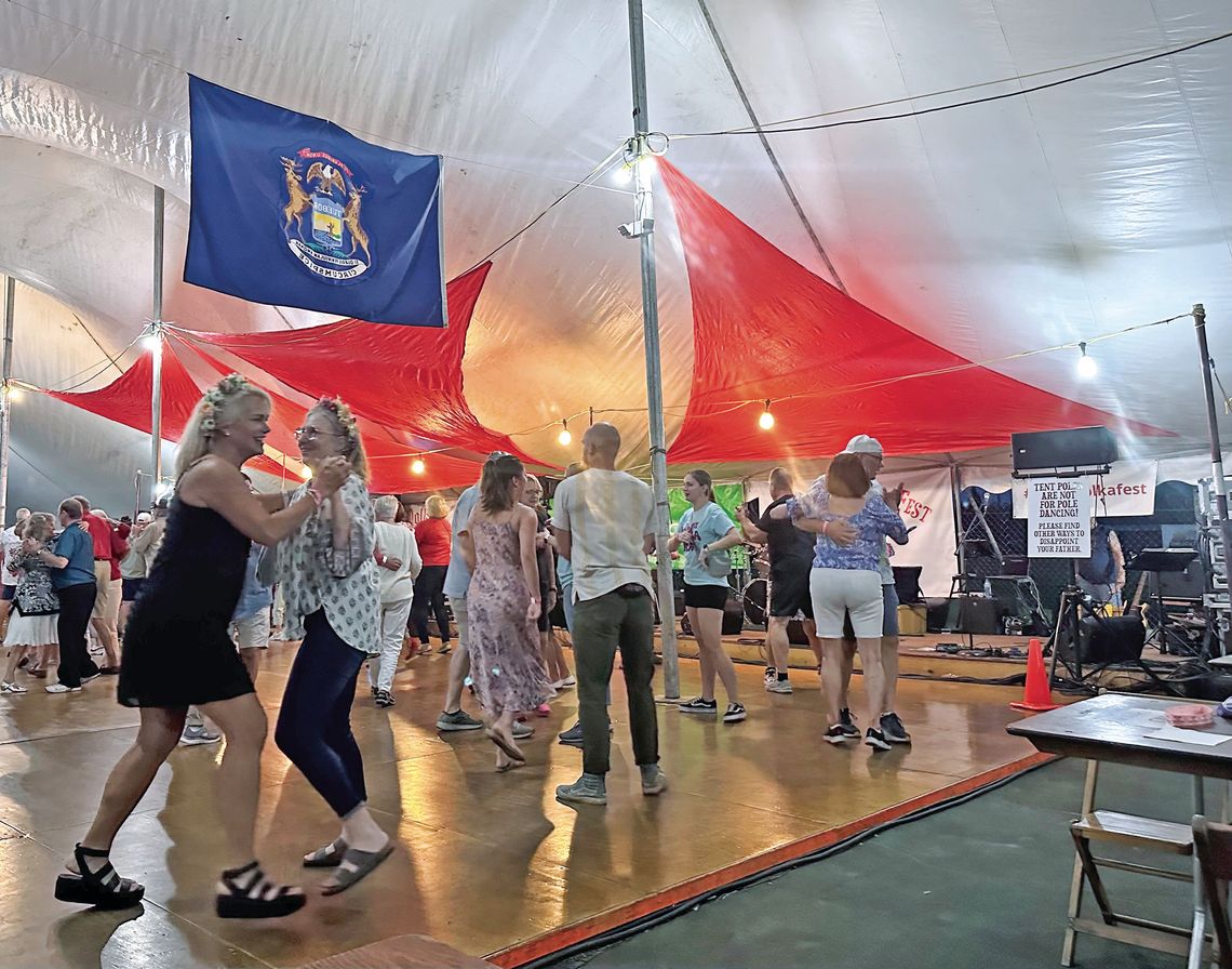 _ Enthusiastic polka-lovers take to the dance floor at the Cedar Polka Fest. Photo courtesy of Cindy Waldeck