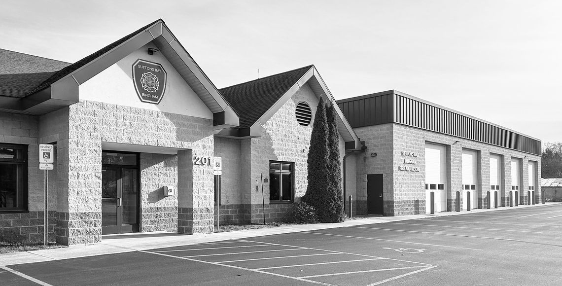 Remodeling to the Suttons Bay-Bingham fire station begins next month. Enterprise photo by Amy Hubbell