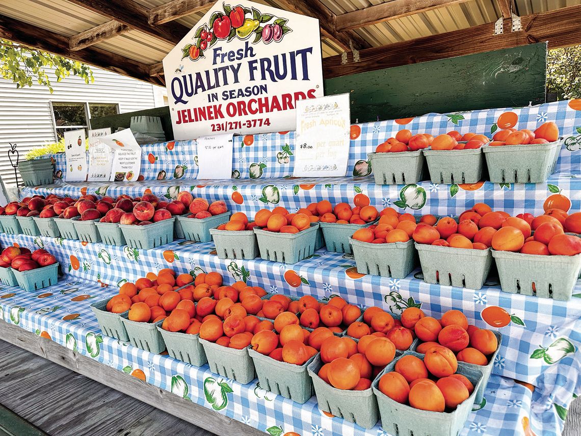 Roadside stands are plentiful in Leelanau County. Most respect the honor system and pay for their items. Other don’t. Enterprise photo by Amy Hubbell