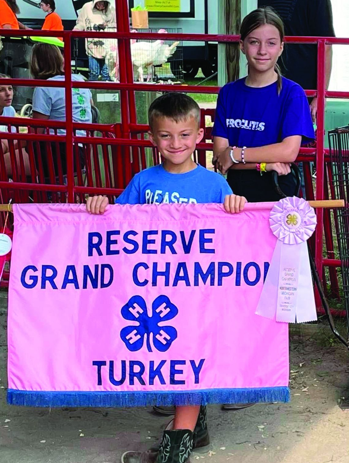 Leelanau 4-H is one of many activities that gets kids outside and into the community. Pictured is the 2023 Leelanau 4-H Poultry Reserve Grand Champion Turkey: Kendyl LaPaugh of Proclites 4-H Club. Courtesy photo