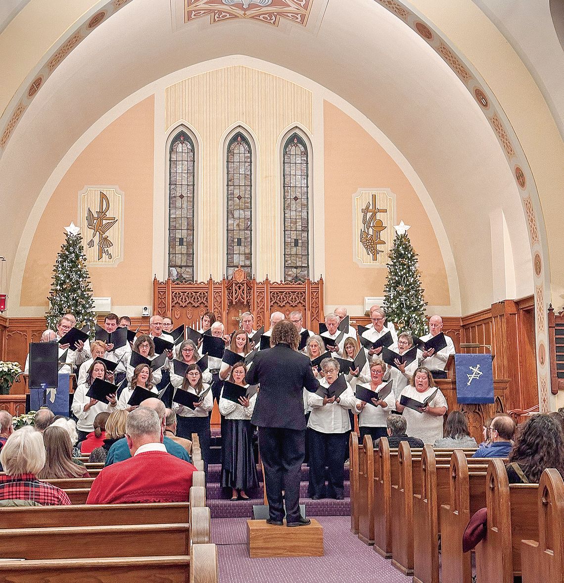 The sanctuary of Immanuel Lutheran Church in Leland was the site of one of three performances by the Leelanau Community Choir Saturday and Sunday.