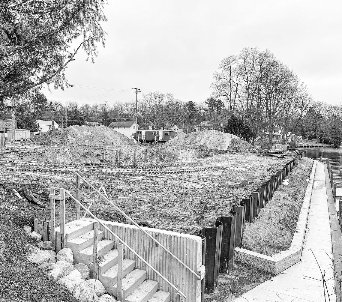 Site work continues at the former site of the Bluebird Restaurant and Tavern in Leland Site work continues at the former site of the Bluebird Restaurant and Tavern in Leland. Owners Skip and Lynn Telgard’s proposed redevelopment plans include demolition of the restaurant which will be replaced with a new building; large patio with 100 outdoor spaces and indoor seating to acc...