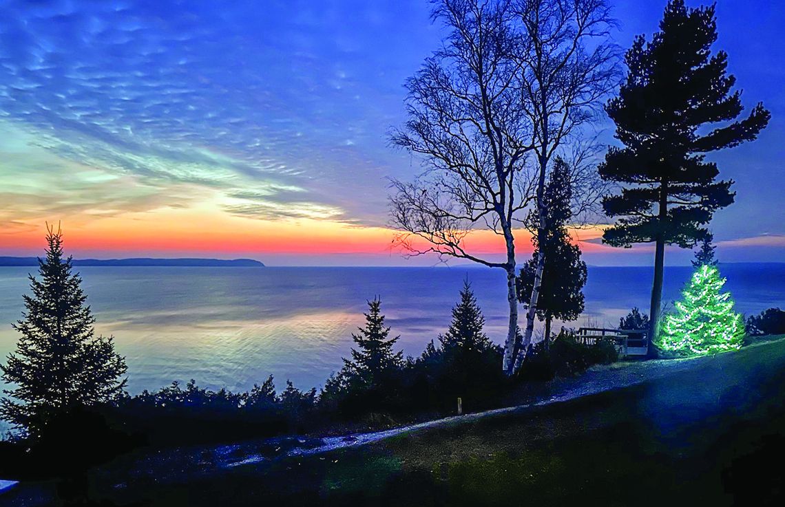 Sue Trumbull of Leland marked the winter solstice with this photo taken Thursday along Lake Michigan. Courtesy photo