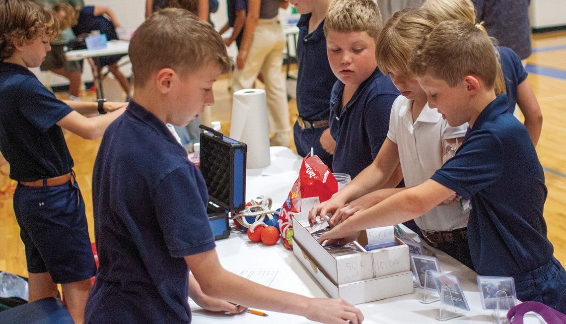St Mary School held its annual 4th Grade Student Market event Tuesday