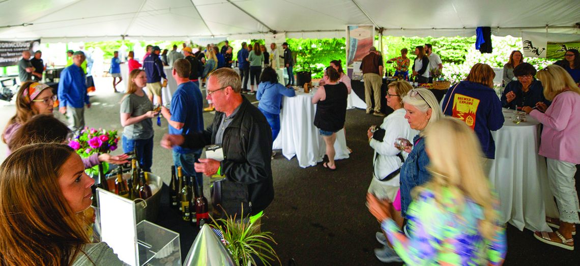 The annual Leland Wine & Food Festival has a huge attendance which helps support the Leland Chamber of Commerce. Enterprise file photo