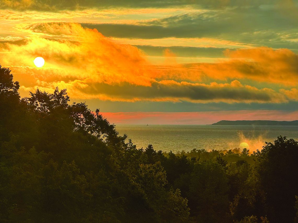 The first of what’s sure to be many Manitou summer sunsets was captured by James Schaberg after the rainy weekend.