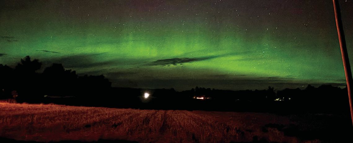The Northern Lights were on dazzling display last Thursday evening throughout much of the state including northern lower Michigan. Enterprise photo by Meakalia Previch-Liu