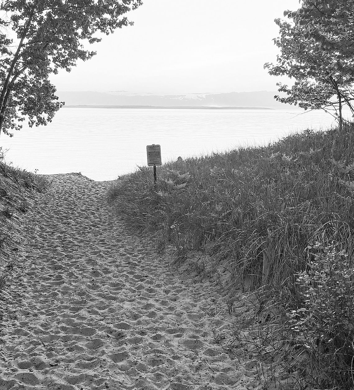 The Lake Michigan access at the end of Reynolds Street in Leland is again a subject of controversy. Enterprise file photo